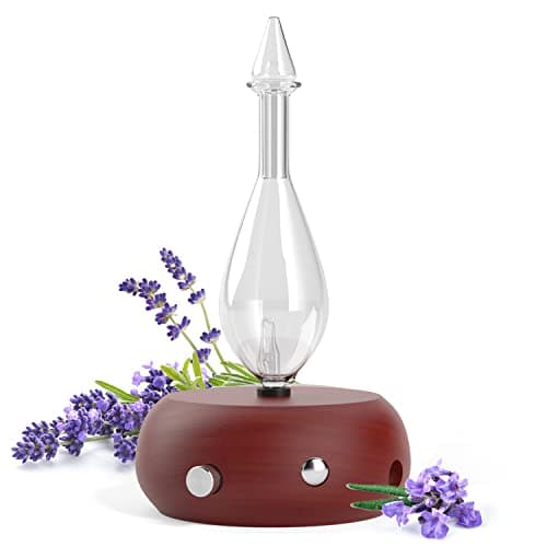 AromaTech AroMini BT Bluetooth Essential Oil Diffuser for Aromatherapy Oils, Nebulizing Diffusion System, Fragrance Diffuser, Cold-Air Diffusion Scent Machine for Spa, Home, Office - Silver
