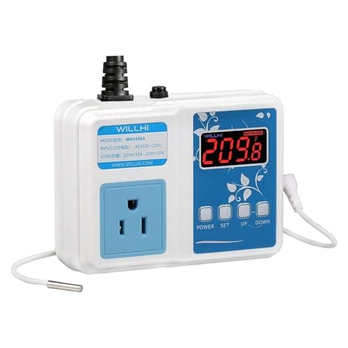 WILLHI 1436A-WIFI Temperature Controller WiFi Digital Thermostat Outlet ...