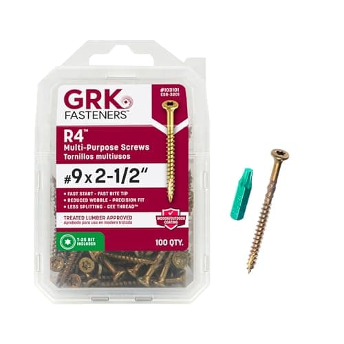 GRK Fasteners #9 x 2-3/4 in. Star Drive Bugle Head R4 Multi-Purpose ...