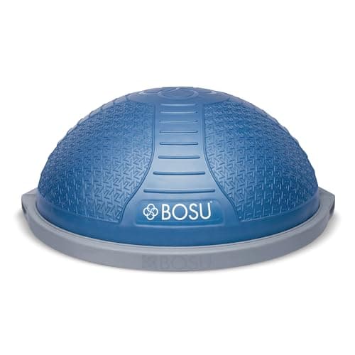 BOSU Nexgen Balance Trainer, Half-Ball Training Equipment, 65 cm Diameter, 300 lb Capacity - Burst-Resistant Stability Exercise Tool w/Non-Slip Base, Includes Hand Pump, Commercial-Grade