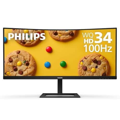 Philips 346E2CUAE 34" UW-QHD Curved Ultra-Wide Monitor (2020 ...