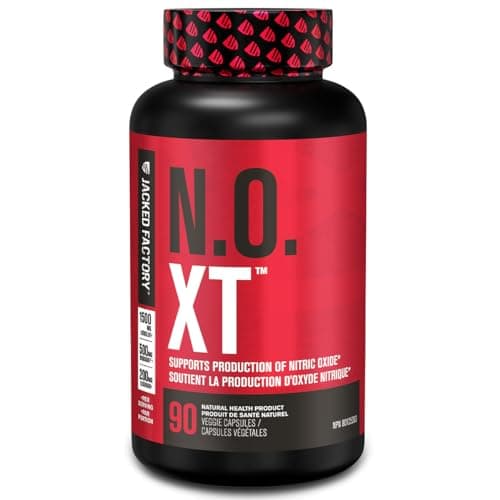 N.O. XT Nitric Oxide Supplement with Nitrosigine gal Arginine & gal Citrulline for Muscle Growth, Pumps, Vascularity, & Energy - 90 Count
