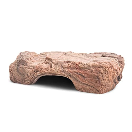 Fluker's Reptile Rock Cave, Natural Looking Rock Cave for All Reptiles, Amphibians and Arachnids, Large 9"