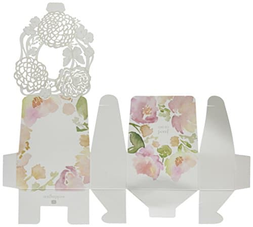 Weddingstar Floral Garden Favor Box, White