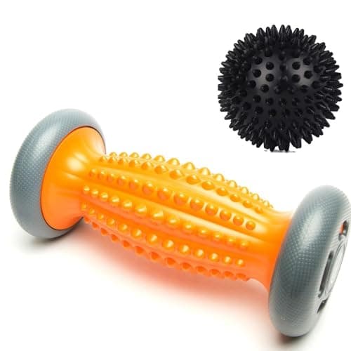 RumbleRoller 28984 Textured Muscle Foam Roller Manipulates Soft Tissue Like A Massage Therapist Black