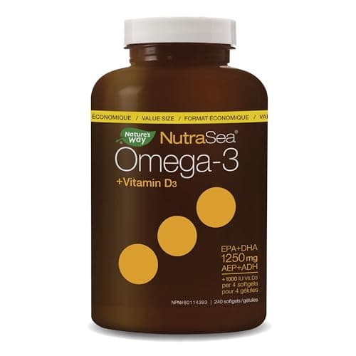 Nature's Way NutraSea Omega-3 and Vitamin D Soft Gels - Fish Oil ...