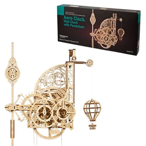 Ugears Mechanical Model Aero Clock 3D Puzzle for Adults