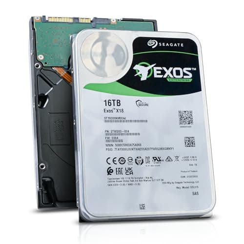 Amazon.com: Seagate Exos X18 16TB Enterprise HDD - CMR 3.5 Inch ...