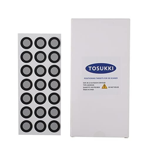 TOSUKKI Ø12 mm Adhesive Positioning Targets for Creaform MetraSCAN 3D Scaner