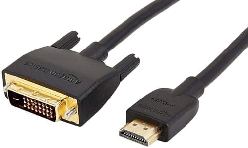 Amazon Basics HDMI To DVI Adapter Cable, Bi-Directional 1080p, Gold ...