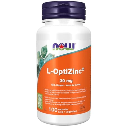 NOW Supplements, gal-OptiZinc 30 mg with Copper, Highly Bioavailable Form, Immune Support*, 100 Veg Capsules