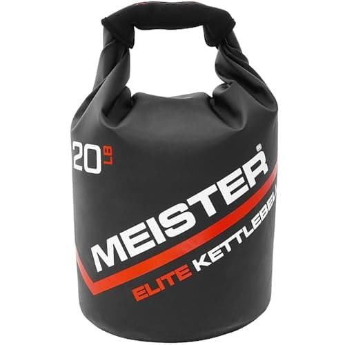 Meister Elite Portable Sand Kettlebell - Soft Sandbag Weight - 15lb / 6.8kg
