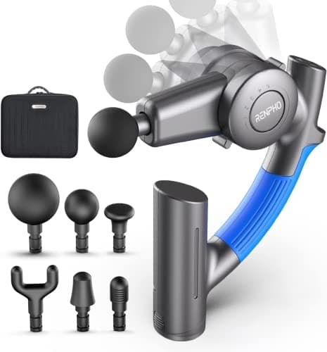 Amazon.com: RENPHO R4 Massage Gun with Adjustable Arm，Gifts for Men Dad ...