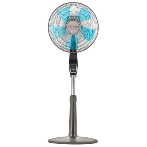 Rowenta VU5551 Turbo Silence 4-Speed Oscillating Pedestal Fan with ...