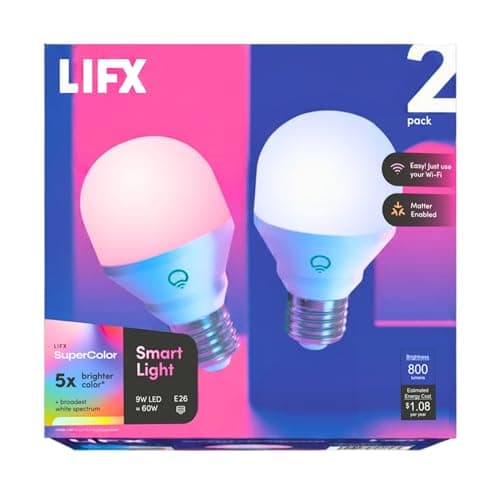 LIFX Clean A19 Wi-Fi Smart LED Light Bulb