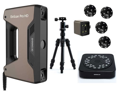 EinScan Handheld 3D Scanner Pro HD 2024 - Fast Handheld 3D Scanner for 3D Printing, 0.045mm Accuracy, 3D Model Scanner, Art 3D Scanner for Design, Manufacturing, Reverse Engineering, 0.2mm Resolution