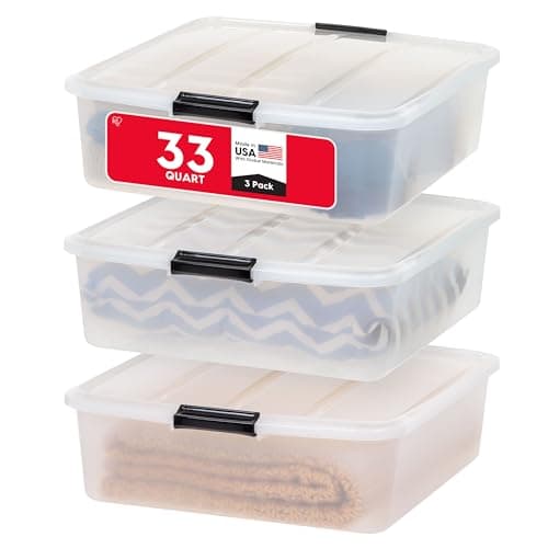 IRIS USA Under Bed Plastic Storage Box with Drawer, White - Walmart.com