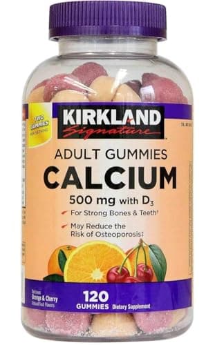 Kirkland Signature Calcium Plus (500 Tablets), 500 Count