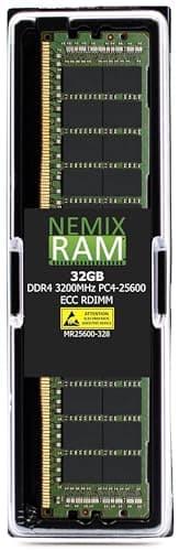 NEMIX RAM 32GB (1X32GB) DDR4 3200MHZ PC4-25600 2Rx8 1.2V 288-PIN ECC RDIMM Compatible with Samsung M393A2K40AB3-CWE Registered Server Memory