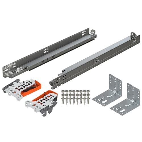 Blum 230M4500 18″ Roller Runner Epoxy-Coated Drawer Slides | Siggia ...