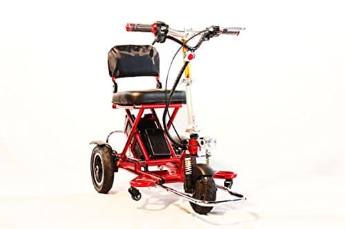 Triaxe Sport Foldable Scooter (Red, 13 Inch Standard Seat)
