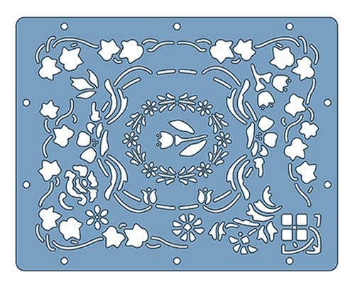 Fiskars Shapeboss 9 Inch by 11 Inch Stencil Sets, Floral