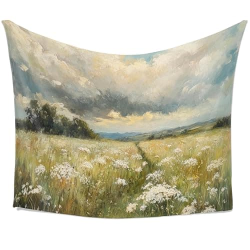 Wildflower Tapestry, Hanging Wall Tapestry, Wildflowers Tapestry ...