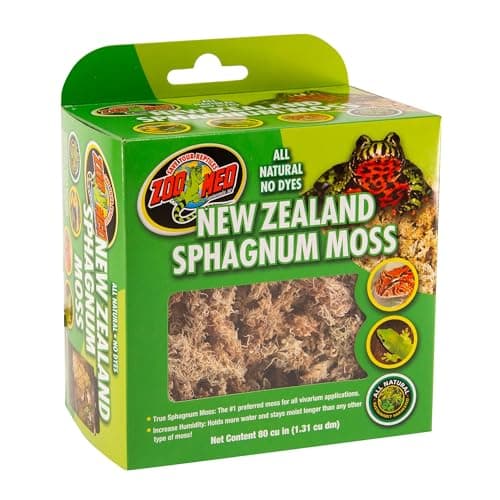 Zoo Med Laboratories SZMCF3NZ New Zealand Sphagnum Moss, 80-Cubic Inch