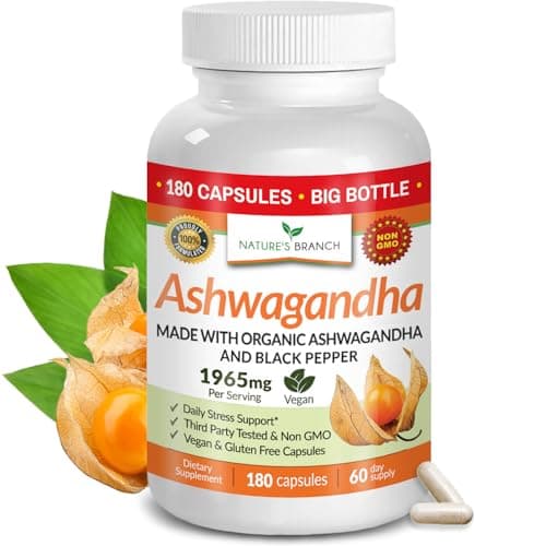Organic Ashwagandha with Black Pepper for Enhanced Absorption - Walmart.com