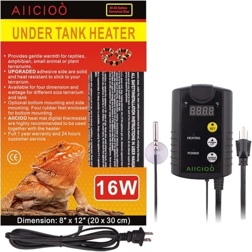 Aiicioo Under Tank Heater with Thermostat