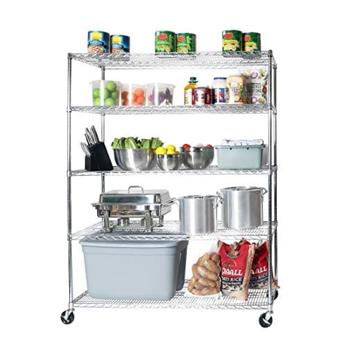 HDX 5-Tier Steel Wire Shelving Unit