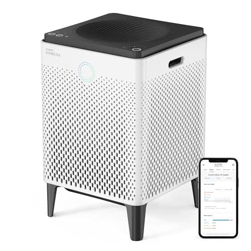 Coway Airmega 400S App-Enabled Smart Technology, Compatible with Amazon Alexa True HEPA Air Purifier, Covers 1,560 sq.ft, White