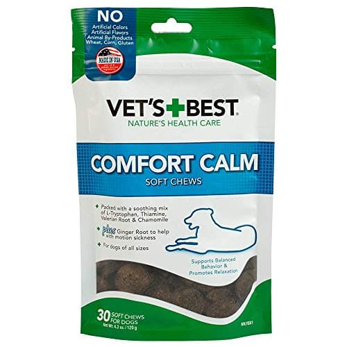 (3 Pack) Vet's Best Comfort Calm Soft Chews Dog, Each a 30 Day Supply