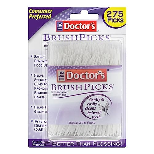 The Doctor's Brush Picks Interdental Toothpicks - 250 CT - For Improvement In Oral Health