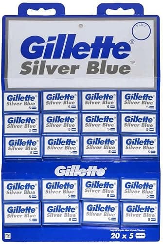 Gillette Gillette silver blue double edge razor blades 100ct, 100 Count