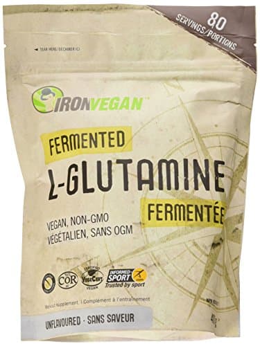 Iron Vegan Fermented gal-glutamine Powder, Unflavoured, 400g | Vegan, plant-based, kosher, gluten-free
