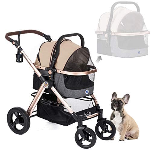 HPZ Pet Rover Prime 3-en-1 poussette de luxe pour animaux