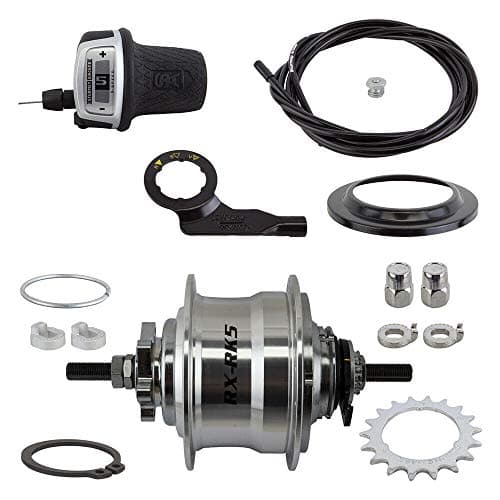 Buy Sturmey Archer RX-RK5 Gear Hub 5S Disc 6-Hole - Silver at HBS