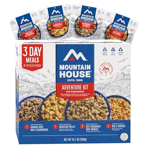 Mountain House Adventure Weekender Kit | Freeze Dried Camping & Backpacking Food | 12 Servings