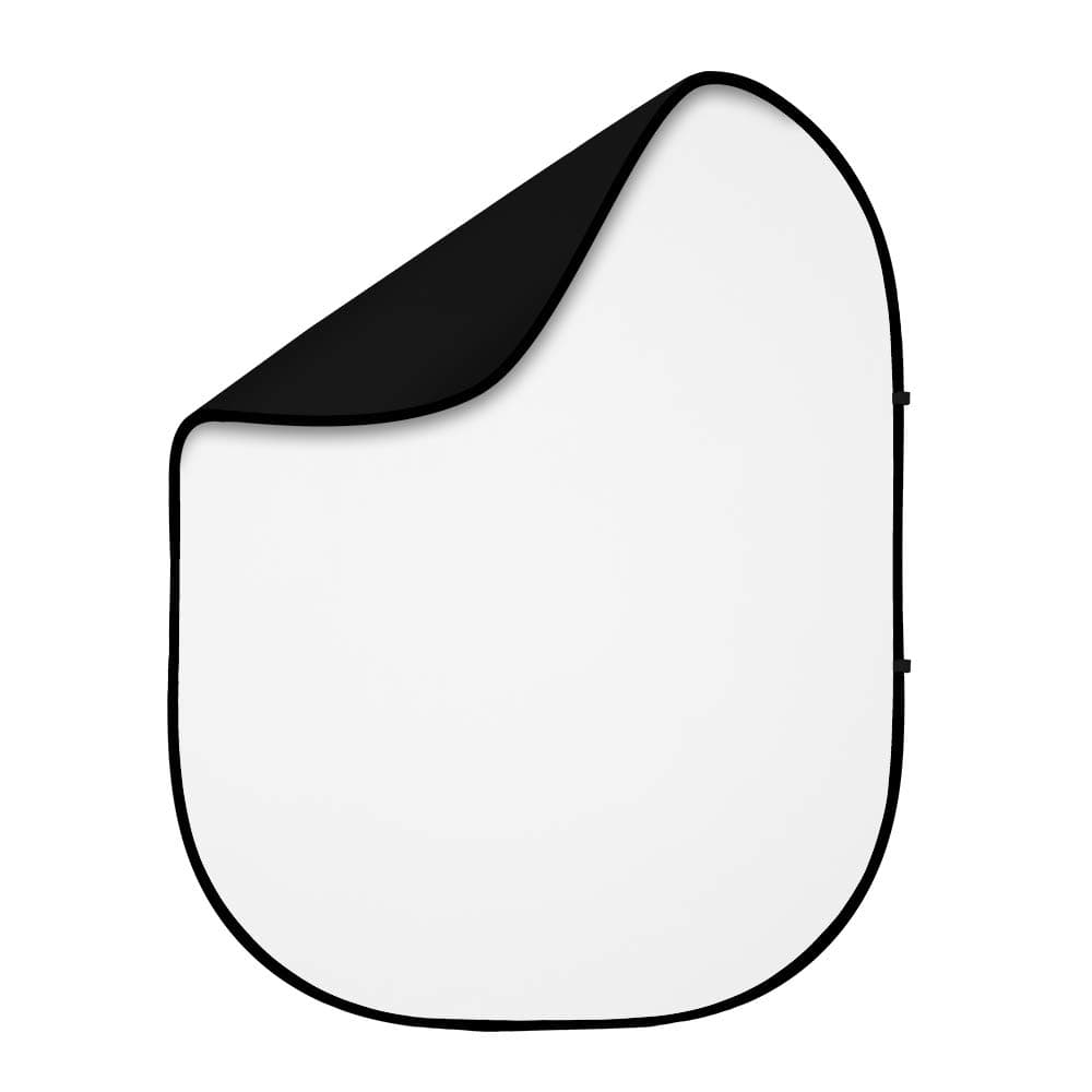 Studio Pro Fovitec 5' x 6.5' Black/White Matte Finish Double-Sided Pop ...