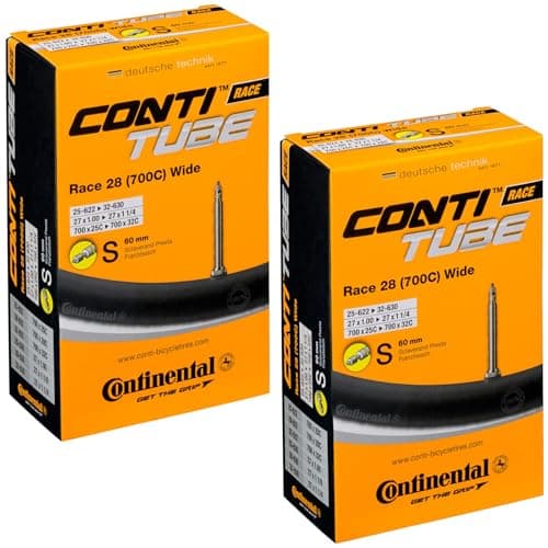 Continental Race 28 700 x 20-25c Inner Tubes - Long Presta 80mm Valve (Pack of 2)
