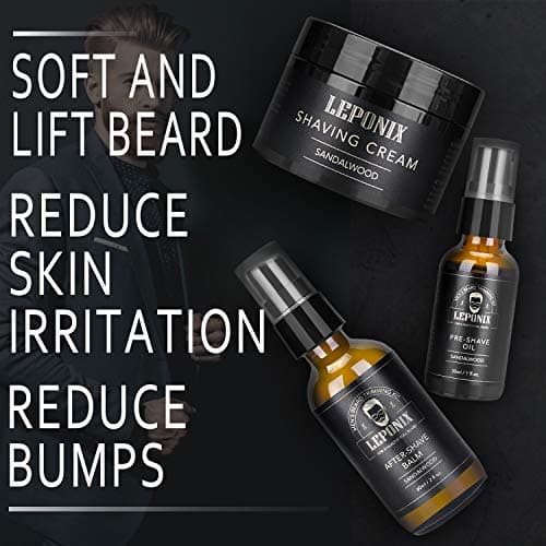 Kit de rasage pour homme, comprend un rasoir de sécurité, une crème à ...