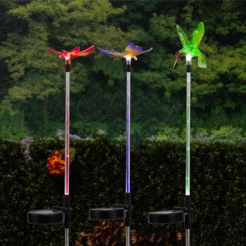Alpine Corporation 61 in. H Outdoor Solar Butterfly Iron Wind Spinner ...