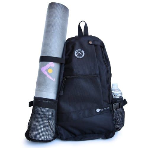Aurorae Yoga Mat Bag; Multi-Purpose Crossbody Sling Backpack; Good for Hiking, Biking, Walking, Travel, Sport and Beach