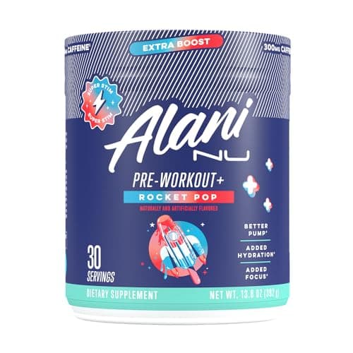 Alani Nu Pre Workout Supplement Powder for Energy, Endurance & Pump Sugar Free Formulated with Amino Acids Like gal-Theanine to Prevent Crashing Hawaiian Shaved Ice, 30 Servings