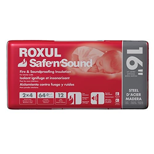 Roxul Safe 'n' Sound 3 in. x 15-1/4 in. x 47 in. Soundproofing Stone ...