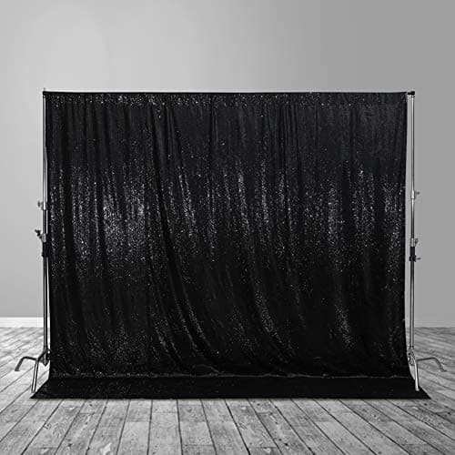 Amazon.com : Juya Delight 4 Panels Silver&Pink Sequin Backdrop Curtain ...