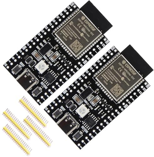 SDATEKIT 2Pcs ESP32-WROOM-32E Module USB-C 4MB ESP32-DevKitC-32E Development Board for IoT Smart Home/Industrial Control, Dual-Core 240MHz Wi-Fi Bluetooth 5.0 with USB-C, Original (Arduino/Python/IDF)
