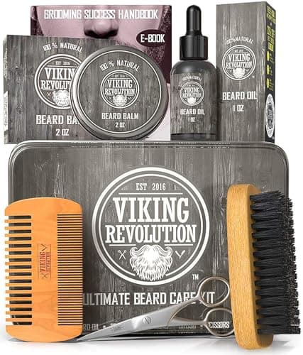 Viking Revolution - Beard Grooming Kit for Men - Ultimate Beard Kit ...