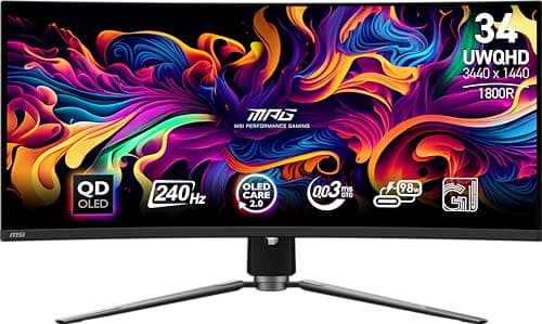 MSI MEG 342C QD-OLED - Brilliance Made Possible | QD-OLED Curved Gaming ...